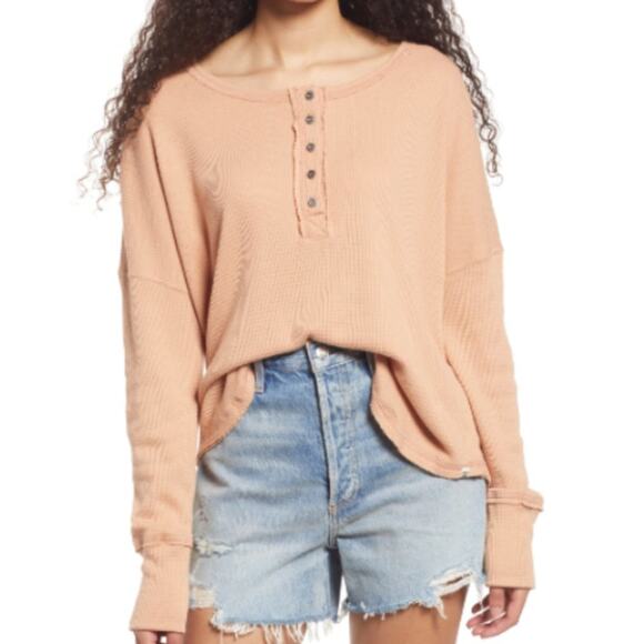 Billabong for Nordstrom Any Day Henley In Sds-sandstone NWT Size Small - Picture 1 of 1